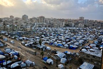 Agravan lluvias invernales crisis humanitaria en Gaza