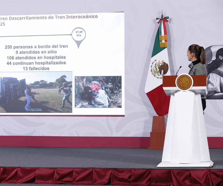 FGR y ARTF serán responsables de esclarecer caso de tren: Sheinbaum