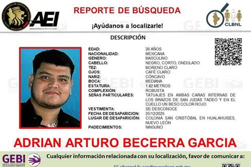 Encuentran sin vida en Linares a hombre reportado como desaparecido