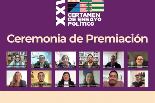 Reconocen los mejores trabajos del XXVI Certamen de Ensayo Pol&iacute;tico
