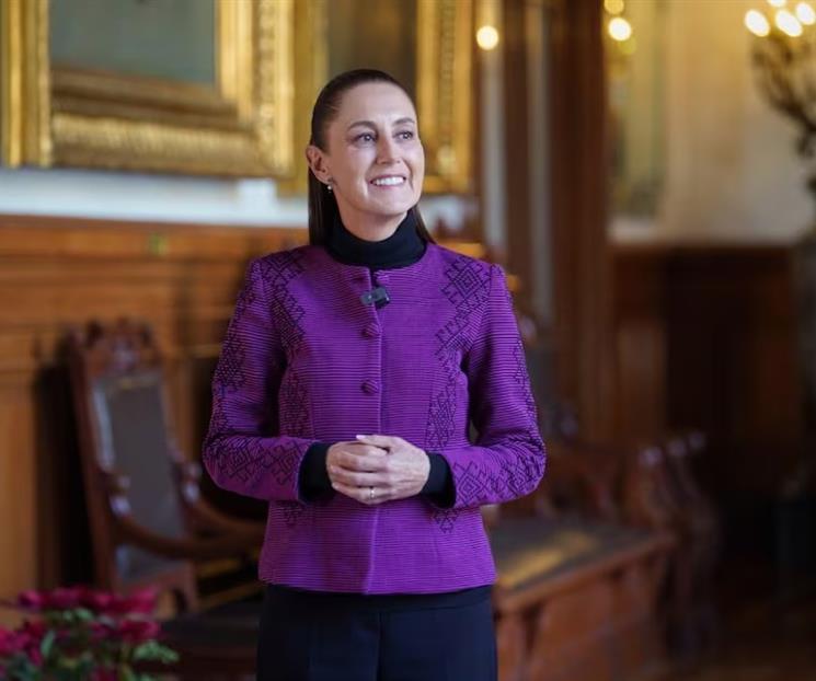 Sheinbaum desea bienestar y salud a los mexicanos en 2026