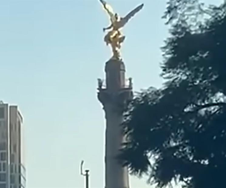 Ángel de la Independencia se balancea durante el sismo en CDMX Ángel de la Independencia se balancea durante el sismo en CDMX
