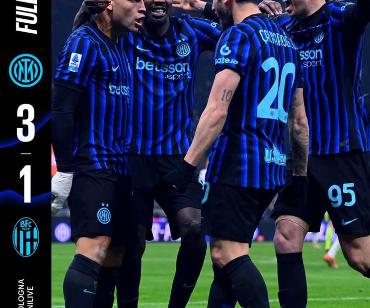 Gana Inter y recuperan cima en Serie A