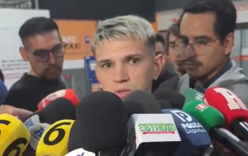 Llega Luca Orellano a Monterrey para reportar con Rayados