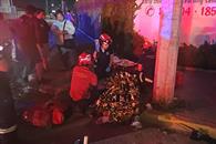 Deja choque entre motos tres heridos Deja choque entre motos tres heridos