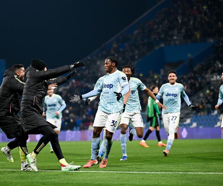 Vence la Juventus al Sassuolo y se coloca en puestos de Champions