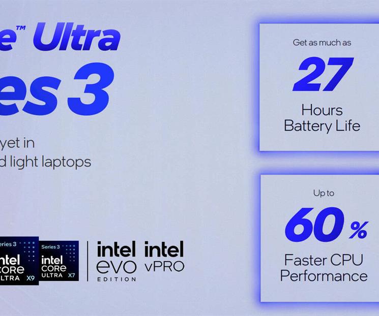Intel anuncia los procesadores Core Ultra Series 3
