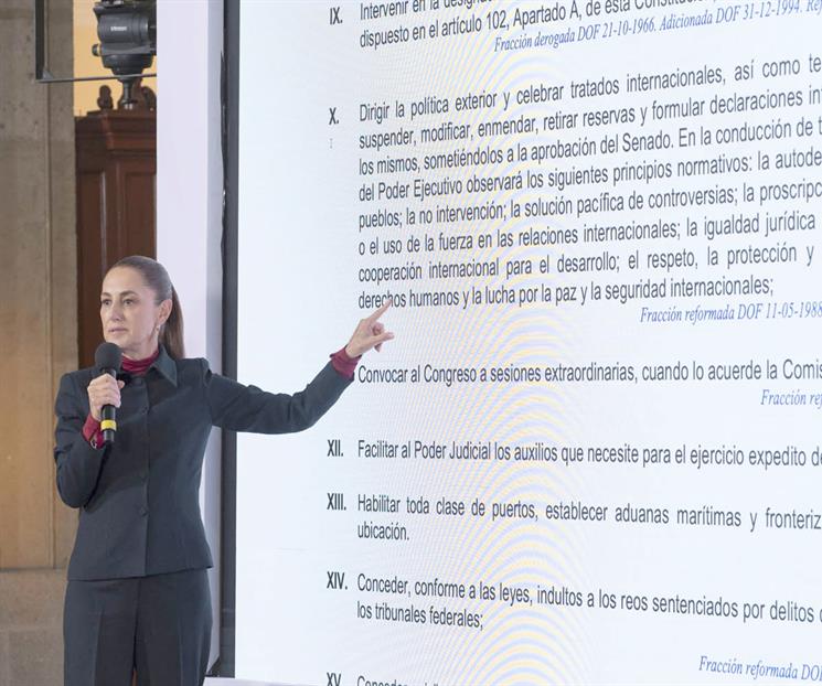 Pide Sheinbaum que Maduro enfrente un juicio justo