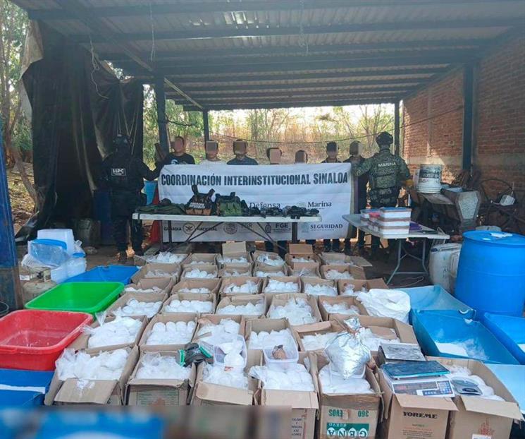 Desmantela Marina narcolaboratorio de Los Chapitos en Sinaloa 