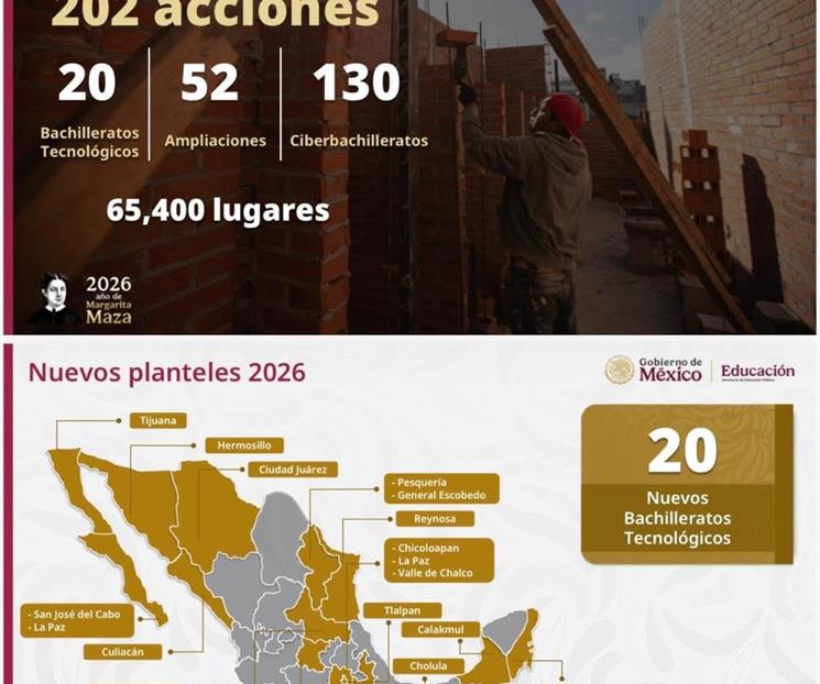 Construir&aacute; el gobierno federal 4 Bachilleratos Tecnol&oacute;gicos en NL