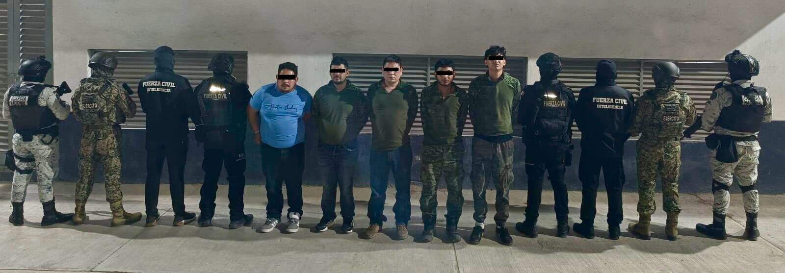 En dos operativos simult&aacute;neos de investigaci&oacute;n e inteligencia a cargo de la Divisi&oacute;n de Inteligencia de Fuerza Civil, la Defensa y la Guardia Nacional, se captur&oacute; a siete hombres considerados como generadores de violencia, el mi&eacute;rcoles en el municipio de Montemorelos.
