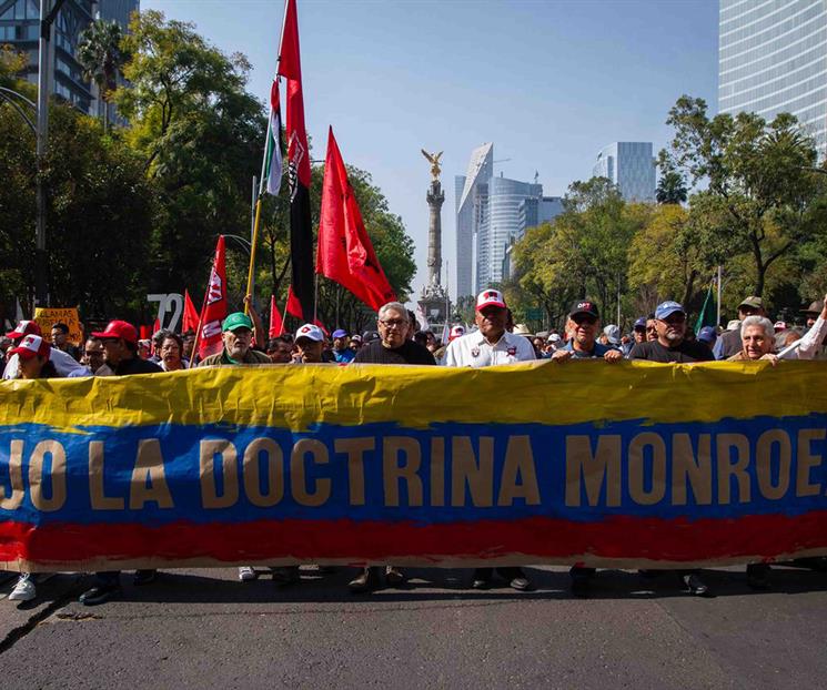 Marchan en CDMX para pedir liberaci&oacute;n de Maduro