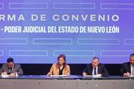 Signan UANL y Poder Judicial NL convenio de coordinaci&oacute;n