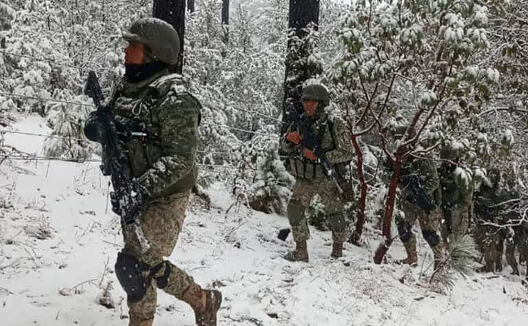 Defensa presume despliegue en la nieve contra el crimen