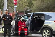 Pierde los frenos y se impacta en poste