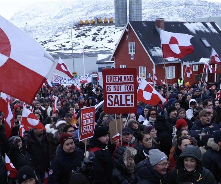 Protestan en Dinamarca y Groenlandia por amenazas de Trump 