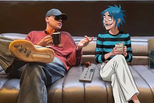 Bizarrap anuncia colaboraci&oacute;n con Gorillaz