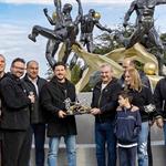 Inauguran escultura dedicada al Mundial