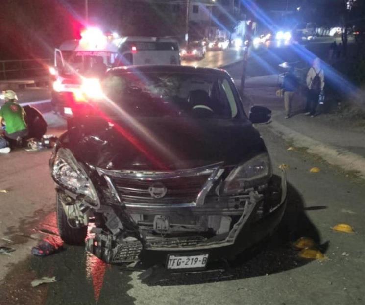 Muere motociclista al ser impactado por coche en Ci&eacute;nega de Flores