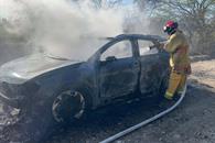 Se incendia camioneta en General Ter&aacute;n