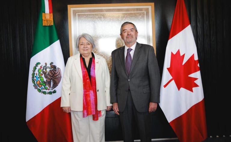 Recibe SRE a gobernadora general de Canad&aacute; en M&eacute;xico