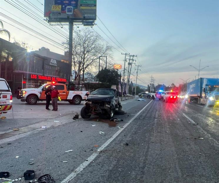 Deja choque en Santiago un muerto y dos heridos Deja choque en Santiago un muerto y dos heridos