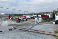 Tira poste y ocasiona caos en la Nacional