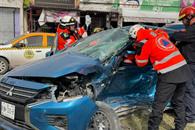 Atrapa choque a conductor