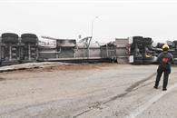 Choca tren contra tráiler Choca tren contra tráiler