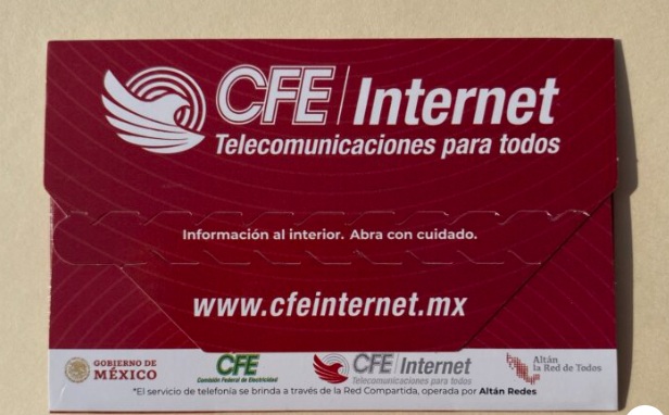 &iquest;C&oacute;mo recibir el chip de internet de la CFE gratis?
