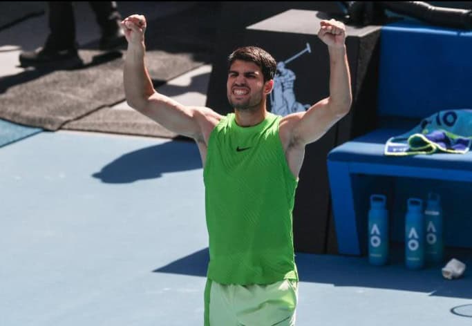 Avanza Carlos Alcaraz a los cuartos de final de Abierto de Australia