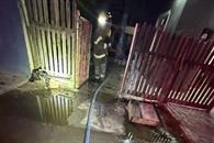 Incendio en casa deja un lesionado en Linares