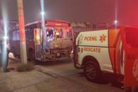 Deja choque de camiones 5 heridos Deja choque de camiones 5 heridos