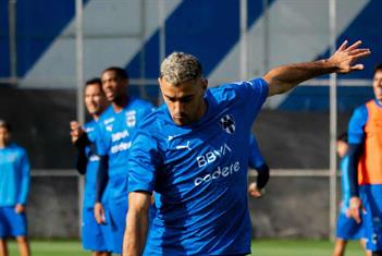 Entrena Berterame por separado con Rayados