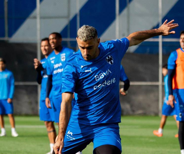Entrena Berterame por separado con Rayados Entrena Berterame por separado con Rayados