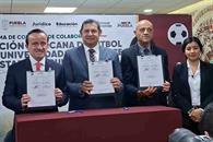 Firman FMF y Universidad del Deporte convenio Firman FMF y Universidad del Deporte convenio