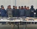 Capturan a 9 con cartuchos y equipo t&aacute;ctico