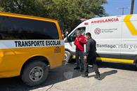 Deja 14 heridos accidente de transporte escolar en Santiago
