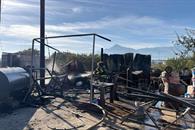 Acaba incendio con taller