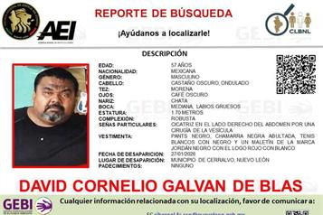 Desaparece chofer en Cerralvo