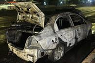 Acaba fuego con autom&oacute;vil