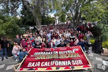 Protestan morenistas contra la intervenci&oacute;n extranjera