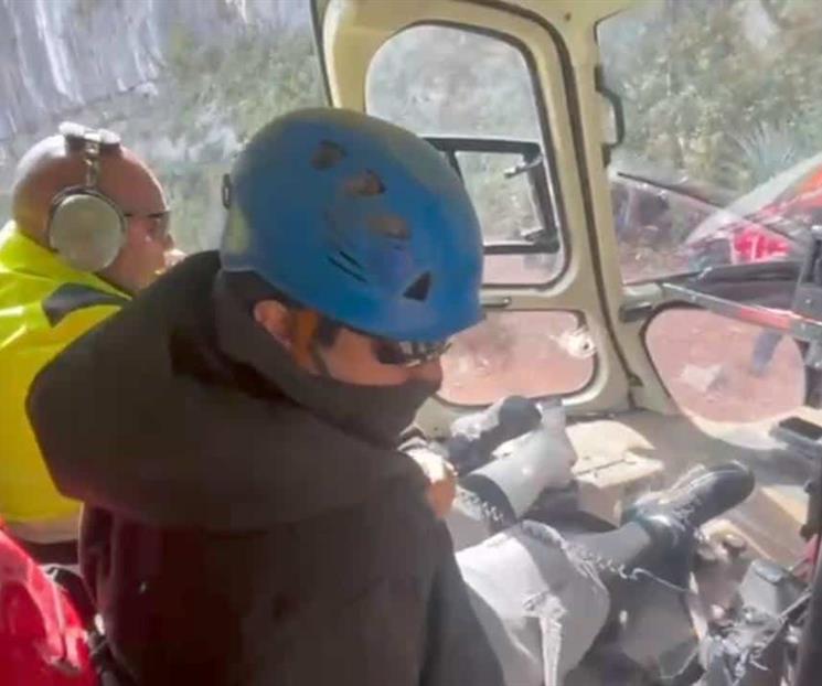 Rescatan a senderista en el Cerro de las Mitras