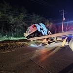 Vuelca auto en Cadereyta