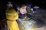 Rescatan a anciano de incendio