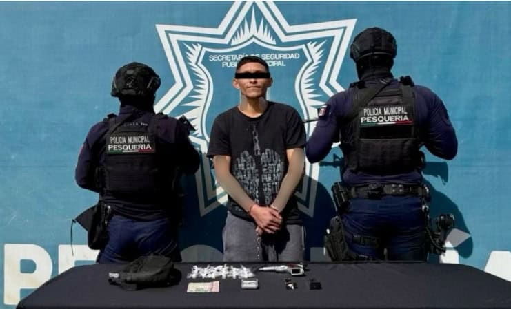 Elementos de la Secretar&iacute;a de Seguridad P&uacute;blica Municipal de Pesquer&iacute;a, lograron la detenci&oacute;n de un hombre que amenazaba a sus vecinos con un arma de fuego.