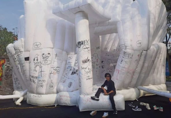 El GuggenSITO, un museo inflable para ser intervenido