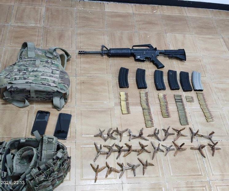 Capturan a dos hombres armados en Hualahuises