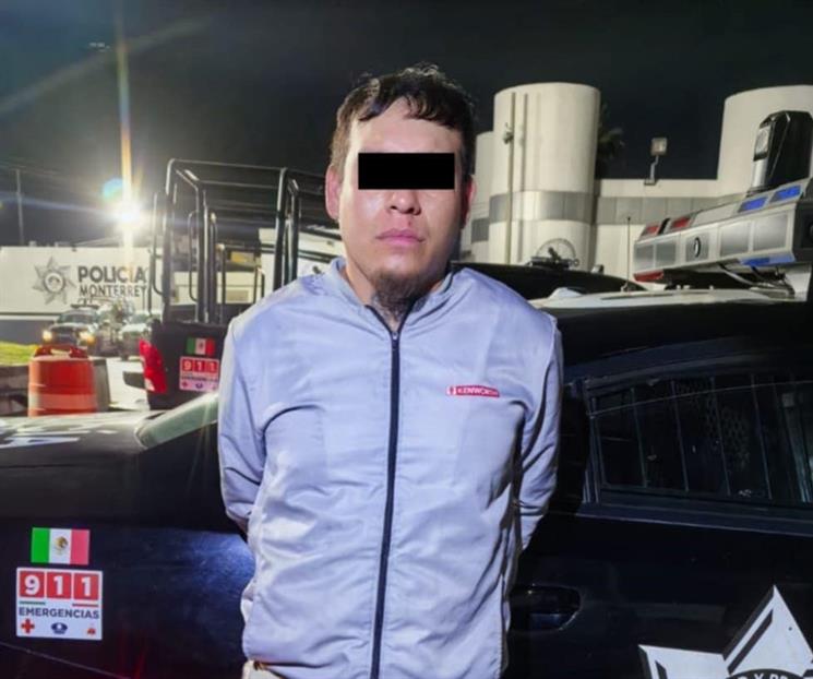 Detenido en motocicleta sin placas y con serie alterada