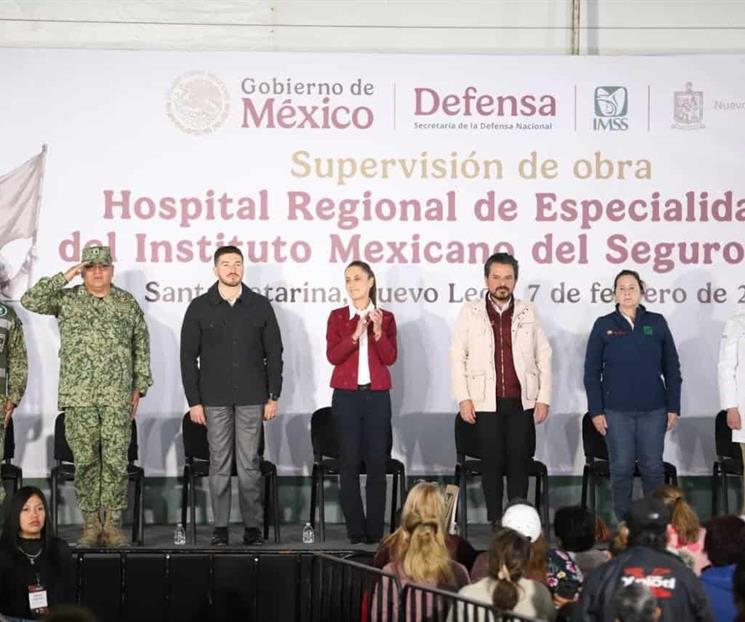 Supervisa Sheinbaum Inicio de construcci&oacute;n de Hospital en SC